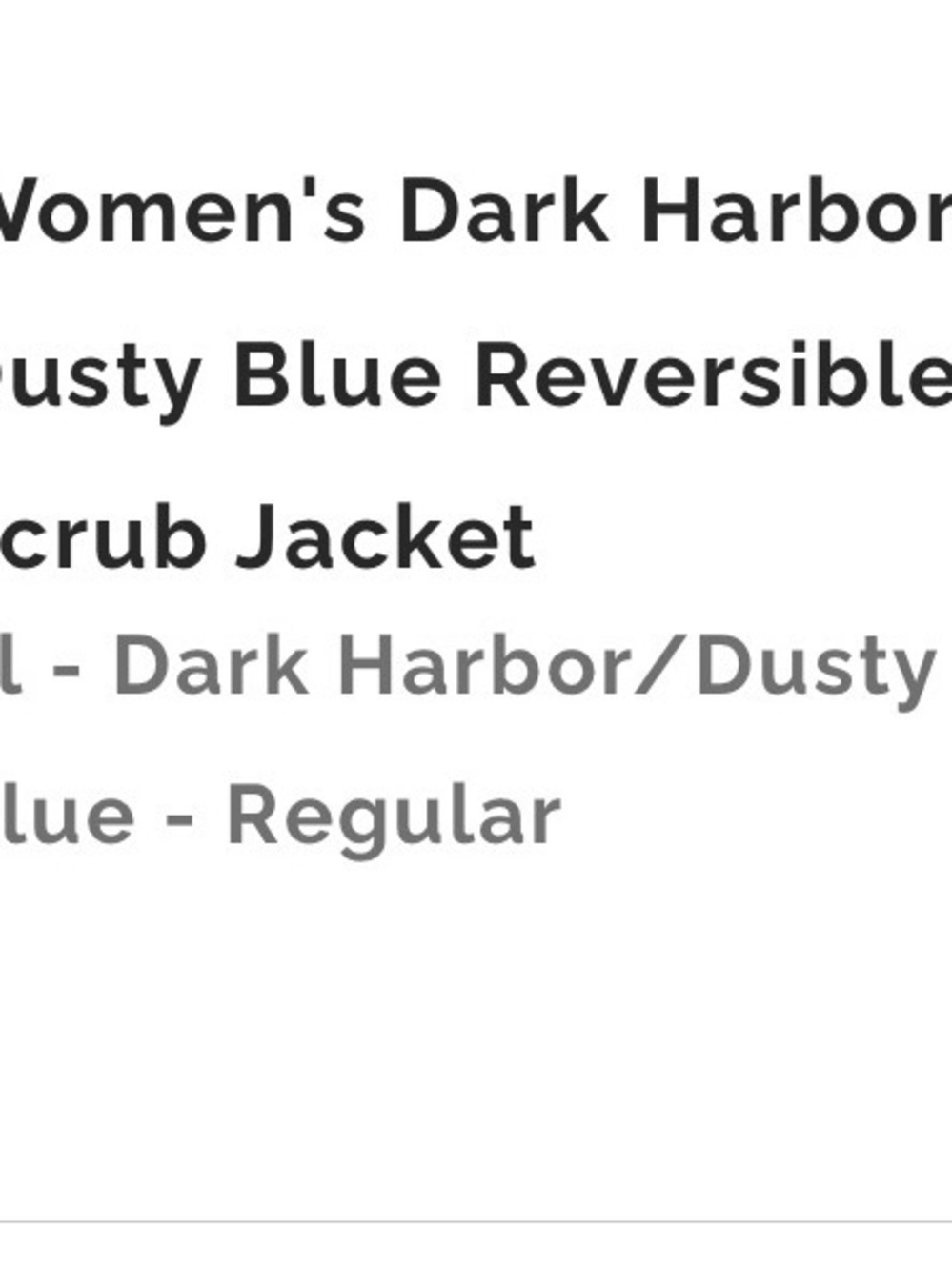 Figs Reversible Utility Jacket in Dark Harbor and Dusty Blue